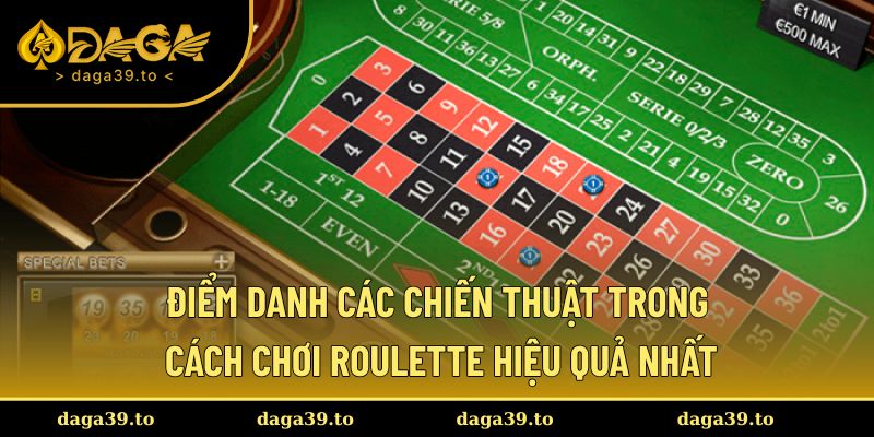 Điểm danh một số chiến thuật cơ bản trong Roulette